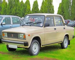 Beige Lada paint by numbers