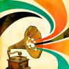 Gramophone Illustration paint by numbers