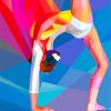 Gymnastic Pop Art paint by numbers