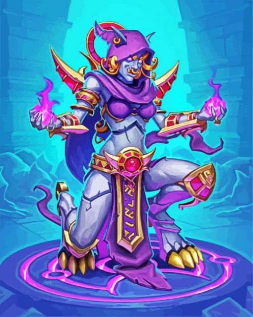 Hearthstone Character Games paint by numbers
