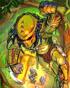 Predator Illustration paint by numbers