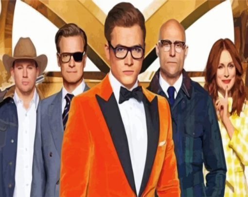 Kingsman Golden Circle paint by numbers