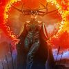 Powerful Hela paint by numbers