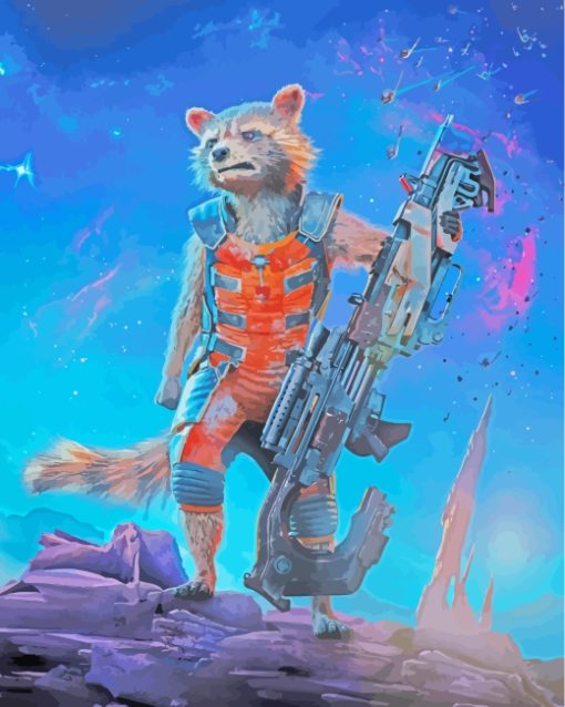 Rocket Guardians Of The Galaxy paint by numbers