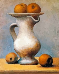 Still Life With Pitcher And Apple Picasso Paint by numbers