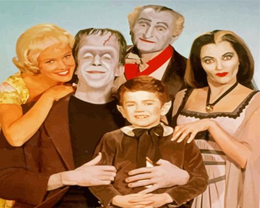 The Munsters paint by numbers