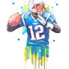 Tom Brady NFL paint by numbers