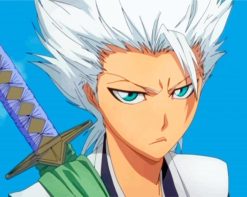 Toshiro Hitsugaya Face paint by numbers