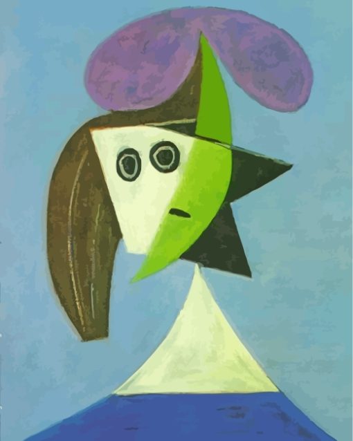 Woman In A Hat Picasso Paint by numbers