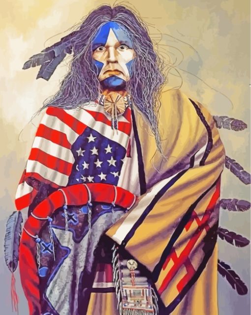 American Indian paint by numbers