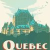 Canada Quebec Poster paint by numbers