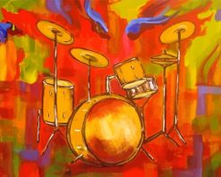 Drums Art paint by numbers