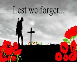 Lest Forget Remembrance Day paint by numbers