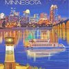 Minneapolis Spoonbridge Poster Paint by numbers