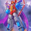 Starscream Transformers paint by numbers