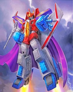 Starscream Transformers paint by numbers