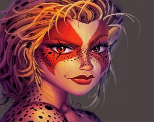 aesthetic Cheetara paint by numbers