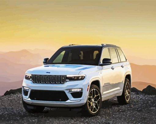 aesthetic white jeep cherokee paint by numbers