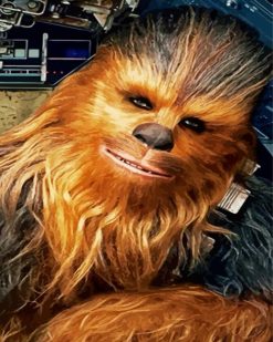 Aesthetic Chewbacca Star Wars paint by numbers
