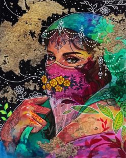 Aesthetic Arab Woman paint by numbers