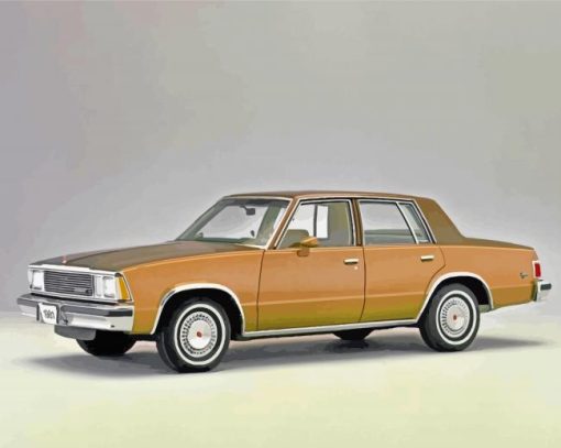 Vintage Chevy Malibu paint by numbers