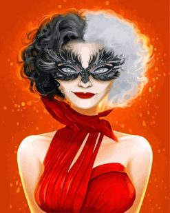 Aesthetic Cruella Illustration paint by numbers