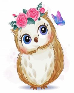 Cute Owl paint by numbers