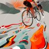 Aesthetic Cyclists paint by numbers