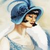 French Deco Lady paint by numbers