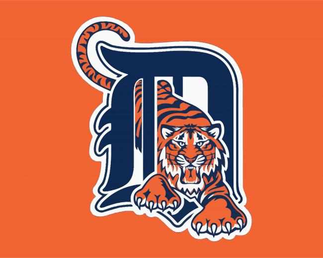 Detroit Tigers Logo panels paint by numbers