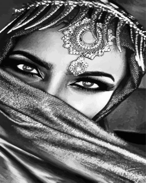 Arabic Woman paint by numbers