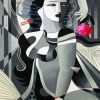 Monochrome Cubism Woman paint by numbers