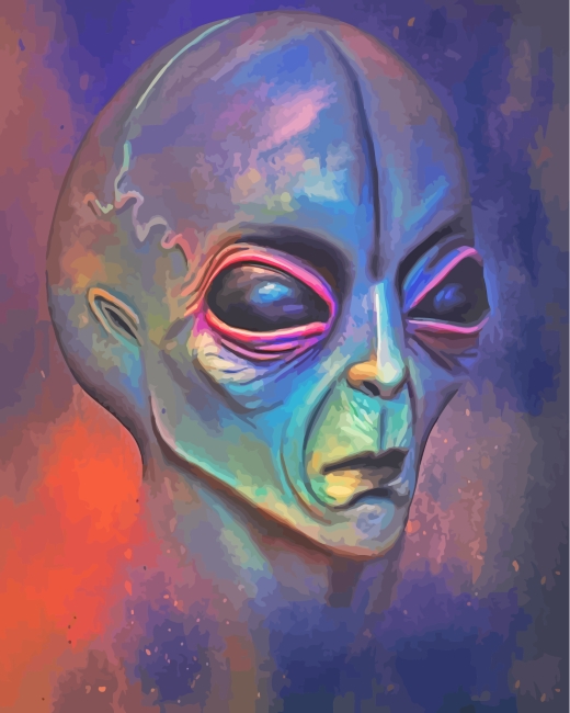 Alien Paint By Numbers Kits Uk VM00028