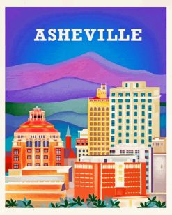 Asheville poster paint by numbers