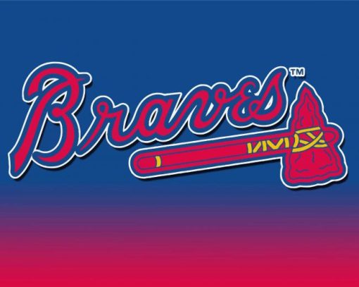 Atlanta Braves Logo paint by number