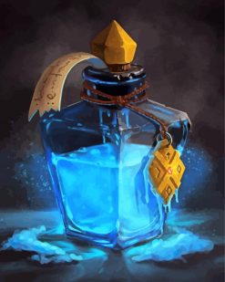 Blue Potion paint by numbers