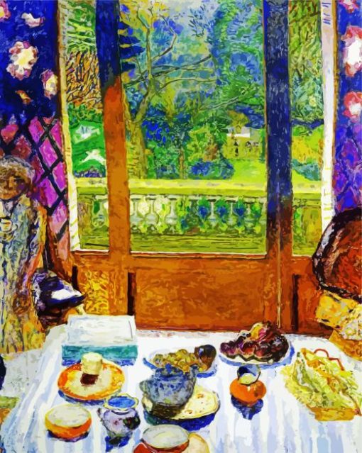 Bonnard The Dinning Room Paint by numbers