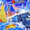 Christmas Polar Express paint by numbers
