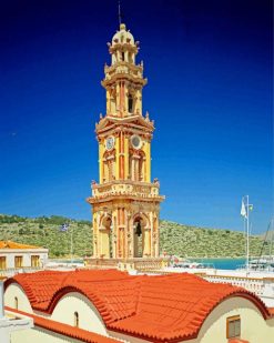 Church Tower Symi paint by numbers