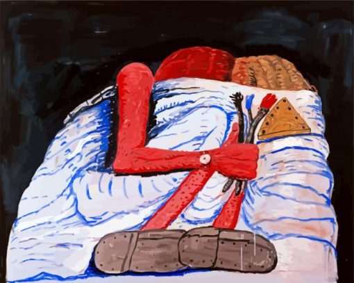 Couple In Bed Philip Guston paint by numbers