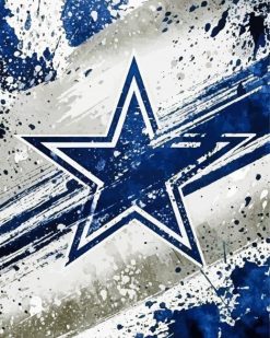 Dallas Cowboys Logo paint by numbers
