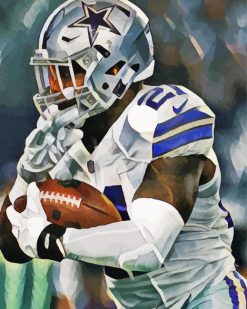 Dallas Cowboys American Football Player Paint by numbers