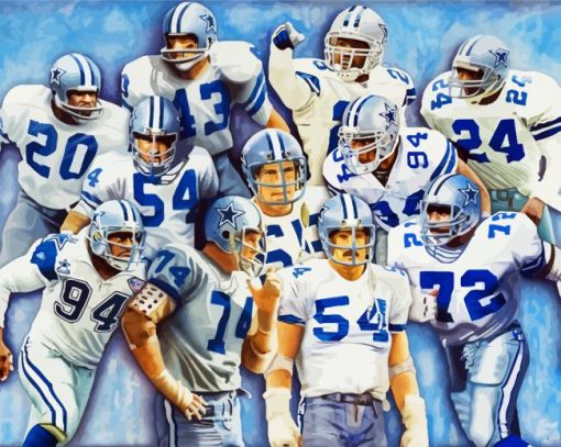 Dallas Cowboys American Football Team paint by numbers