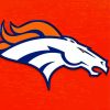Denver Broncos logo paint by number