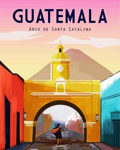 Guatemala Poster paint by number