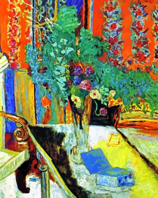 Interior With Flowers Bonnard Art Paint by numbers