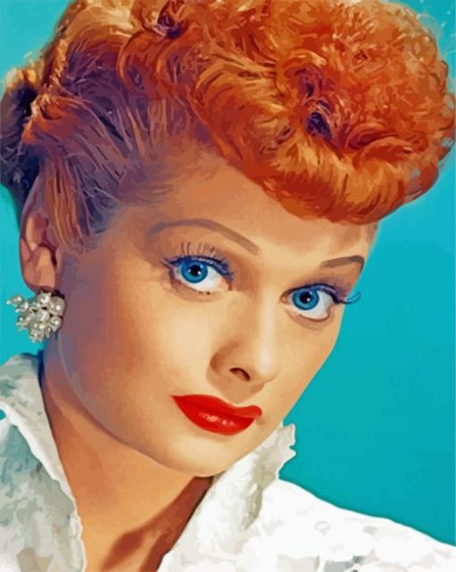 Lucille Ball Face paint by numbers