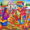 Market Scene Paint By Number