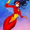 Marvel Hero Spider Woman paint by numbers