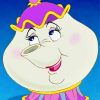 Mrs Potts Disney Character paint by numbers